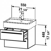 Duravit XL634406969 - Duravit X-Large Wall-Mount Vanity Unit Walnut Brushed