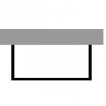 Duravit DS877807373 - DS Bathtub panel Basalt Matt - 21 7/8''x70 1/2''x31 1/8'' for back