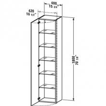Duravit DS1229L1443 - DuraStyle tall cabinet - 70 7/8''x15 3/4''x14 1/8'',