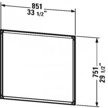 Duravit LC989600000 - Frame for mirror L-Cube cabinet - recessed version