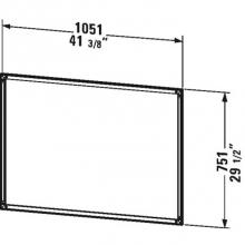 Duravit LC989700000 - Frame for mirror L-Cube cabinet - recessed version