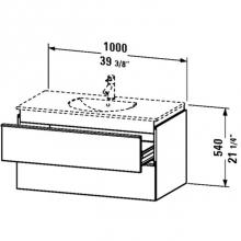 Duravit DN647207918 - DN Vanity unit 545x1000 Natural