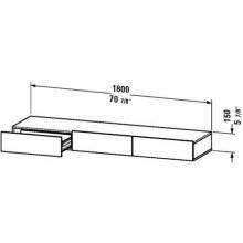 Duravit DS827302222 - Duravit DuraStyle Shelf With Drawer  White High Gloss