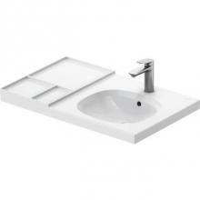 Duravit 238880AA00 - Duravit Aurena 31 3/4'' Rectangular Wall Mounted Sink in White with Single Faucet Hole a