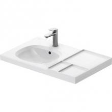 Duravit 238980AA00 - Duravit Aurena 31 3/4'' Rectangular Wall Mounted Sink in White with Single Faucet Hole a