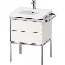 Duravit AU4571036360000 - Duravit Aurena 23'' Wall Mount Two Drawer Single Vanity Cabinet in Satin Matte White, Si