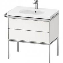 Duravit AU4572036360000 - Duravit Aurena 30 7/8'' Wall Mount Two Drawer Single Vanity Cabinet in Satin Matte White