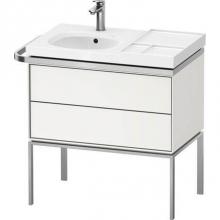 Duravit AU4574036360000 - Duravit Aurena 30 7/8'' Wall Mount Two Drawer Single Vanity Cabinet in Satin Matte White