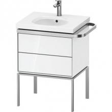 Duravit AU4571085850000 - Duravit Aurena 23'' Wall Mount Two Drawer Single Vanity Cabinet in High Gloss White, Sin