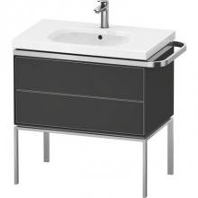 Duravit AU4573058580000 - Duravit Aurena 30 7/8'' Wall Mount Two Drawer Single Vanity Cabinet in Satin Matte Graph