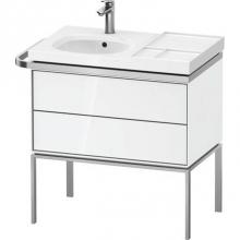 Duravit AU4574085850000 - Duravit Aurena 30 7/8'' Wall Mount Two Drawer Single Vanity Cabinet in High Gloss White,