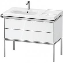 Duravit AU4576085850000 - Duravit Aurena 38 3/4'' Wall Mount Two Drawer Single Vanity Cabinet in High Gloss White,