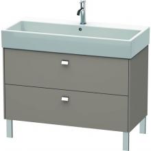 Duravit BR443601043 - Duravit Brioso Two Drawer Floorstanding Vanity Unit Basalt