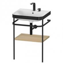 Duravit HP4735E7171 - Happy D.2 Plus C-Bonded Vanity Kit with Sink and Metal Console Mediterranean Oak