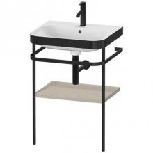 Duravit HP4735O6060 - Happy D.2 Plus C-Bonded Vanity Kit with Sink and Metal Console Taupe