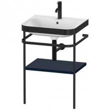 Duravit HP4735O9898 - Happy D.2 Plus C-Bonded Vanity Kit with Sink and Metal Console Midnight Blue