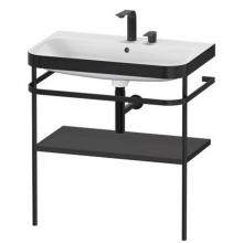 Duravit HP4737E8080 - Happy D.2 Plus C-Bonded Vanity Kit with Sink and Metal Console Graphite