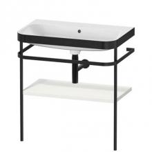 Duravit HP4737N3939 - Happy D.2 Plus C-Bonded Vanity Kit with Sink and Metal Console Nordic White