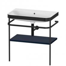 Duravit HP4737N9898 - Happy D.2 Plus C-Bonded Vanity Kit with Sink and Metal Console Midnight Blue