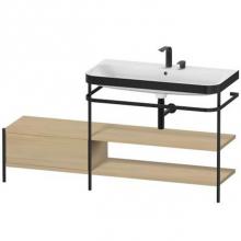 Duravit HP4748E7171 - Happy D.2 Plus C-Bonded Vanity Kit with Sink and Metal Console Mediterranean Oak