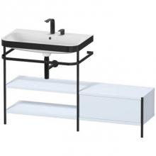 Duravit HP4752E9797 - Duravit Happy D.2 Plus C-Bonded Vanity Kit with Sink and Metal Console Light Blue