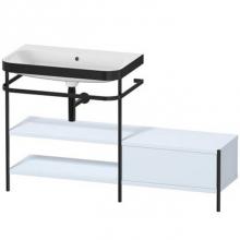 Duravit HP4752N9797 - Duravit Happy D.2 Plus C-Bonded Vanity Kit with Sink and Metal Console Light Blue