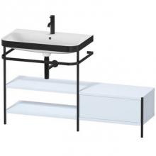 Duravit HP4752O9797 - Duravit Happy D.2 Plus C-Bonded Vanity Kit with Sink and Metal Console Light Blue