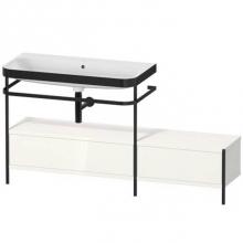 Duravit HP4763N2222 - Happy D.2 Plus C-Bonded Vanity Kit with Sink and Metal Console White