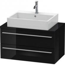 Duravit XL540704040 - Duravit X-Large Vanity Unit for Console  Black High Gloss