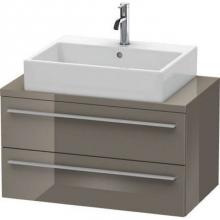 Duravit XL540708989 - Duravit X-Large Vanity Unit for Console  Flannel Gray High Gloss