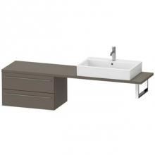 Duravit XL544809090 - Duravit X-Large Vanity Unit for Console  Flannel Gray Satin Matte