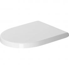 Duravit 0063890000 - Duravit Starck 3 Elongated Slow Close Toilet Seat in White