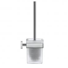 Duravit 0099571000 - Duravit Karree Wall Mount Toilet Brush in Chrome