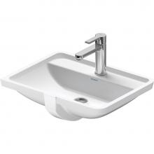 Duravit 0302490000 - Duravit Starck 3 20 5/8'' Rectangular Undermount Sink in White with Overflow