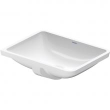 Duravit 0305490017 - Duravit Starck 3 20 7/8'' Rectangular Undermount Sink in White with Overflow