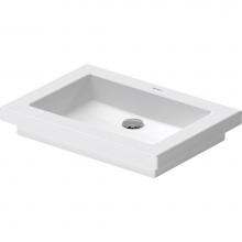 Duravit 0317580000 - Duravit 2nd floor 22 7/8'' Rectangular Vessel Sink in White