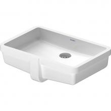 Duravit 0330480017 - Duravit Vero 19 1/8'' Rectangular Undermount Sink in White with Overflow