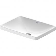 Duravit 0358600079 - Duravit D-Neo 23 5/8'' Rectangular Drop In Sink in White with No Faucet Holes