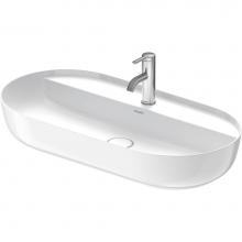 Duravit 0380800000 - Duravit Luv 31 1/2'' Oval Vessel Sink in White with Single Faucet Hole and