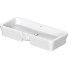 Duravit 0384800017 - Duravit Vero 31 1/2'' Rectangular Undermount Sink in White with Overflow