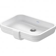 Duravit 0397490017 - Duravit Soleil by Starck 20 5/8'' Rectangular Undermount Sink in White with Overflow