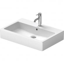 Duravit 0454700000 - Duravit Vero 27 1/2'' Rectangular Wall Mounted Sink in White with Single Faucet Hole and