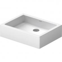 Duravit 0455500000 - Duravit Vero 19 5/8'' Rectangular Vessel Sink in White
