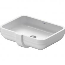 Duravit 0457480000 - Duravit Happy D.2 18 7/8'' Rectangular Undermount Sink in White with Overflow