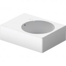 Duravit 0685600000 - Duravit Design Classics 25 5/8'' Rectangular Wall Mounted Sink in White with Overflow
