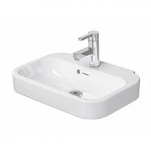 Duravit 0709500000 - Duravit Happy D.2 19 5/8'' Rectangular Wall Mounted Sink in White with Single Faucet Hol