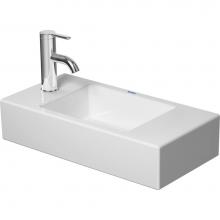 Duravit 0724500009 - Duravit Vero 19 5/8'' Rectangular Wall Mounted Sink in White with Single Faucet Hole and