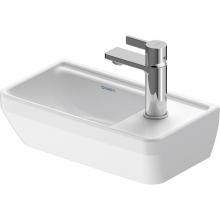 Duravit 0739400041 - Duravit D-Neo 15 3/4'' Rectangular Wall Mounted Sink in White with Single Faucet Hole an