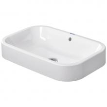Duravit 2314600000 - Duravit Happy D.2 23 5/8'' Rectangular Vessel Sink in White with Overflow
