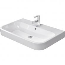 Duravit 2318800000 - Duravit Happy D.2 31 1/2'' Rectangular Wall Mounted Sink in White with Single Faucet Hol